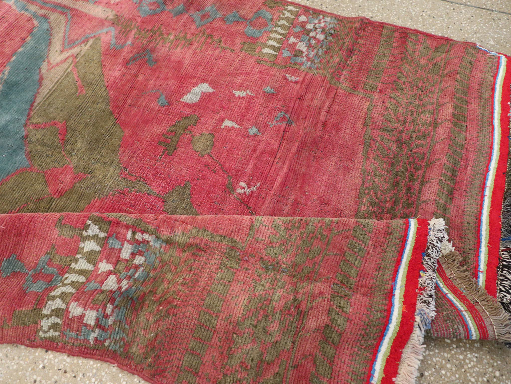 Vintage Persian Gabbeh Tribal Accent Rug, No.29359 - Galerie Shabab