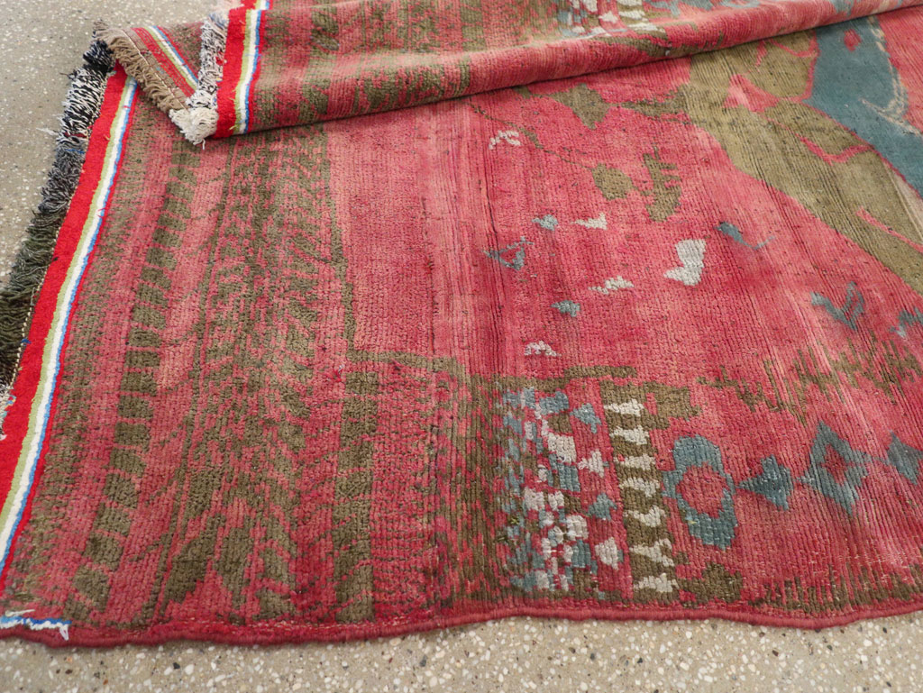 Vintage Persian Gabbeh Tribal Accent Rug, No.29359 - Galerie Shabab