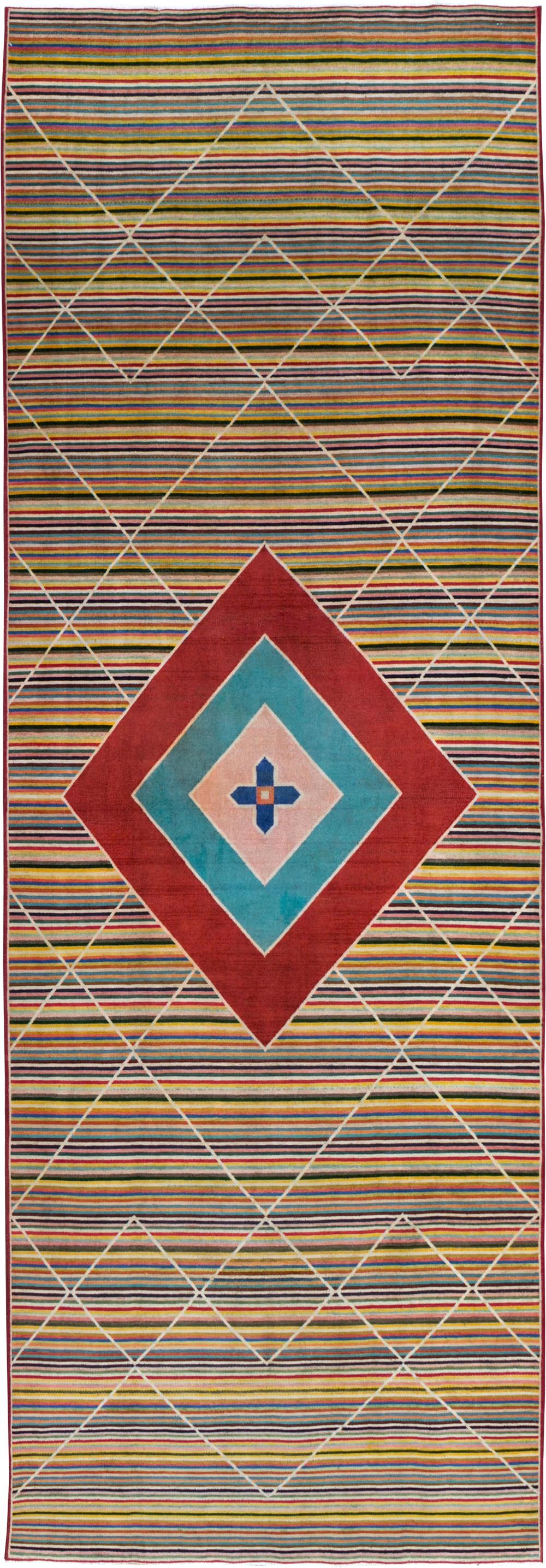 Vintage Persian Mahal Gallery Rug, No.29363 - Galerie Shabab