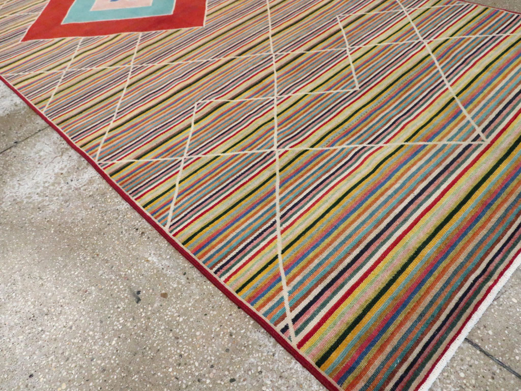 Vintage Persian Mahal Gallery Rug, No.29363 - Galerie Shabab