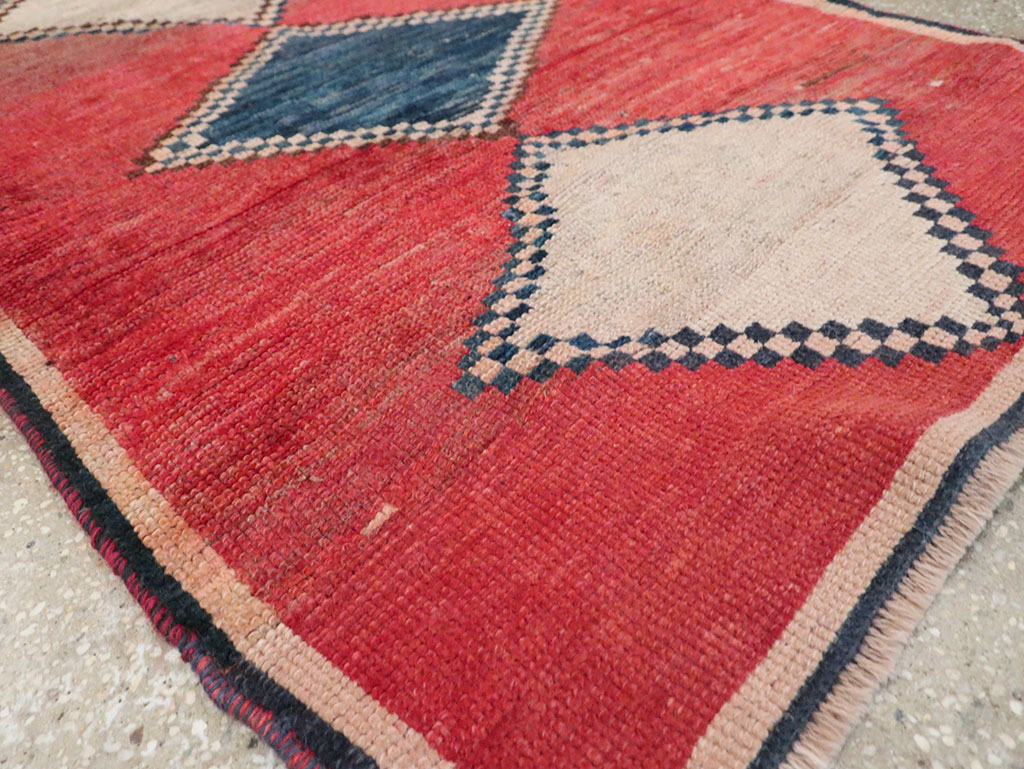 Antique Persian Gabbeh Throw Rug, No.29372 - Galerie Shabab