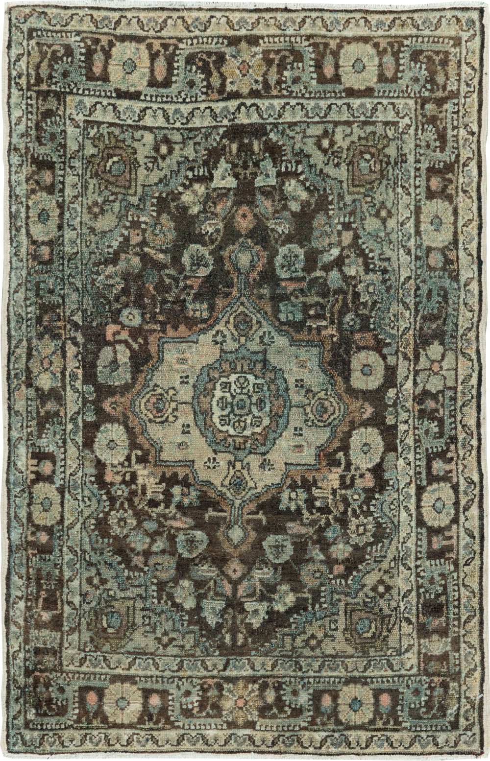 Antique Persian Malayer Throw Rug, No.29375 - Galerie Shabab