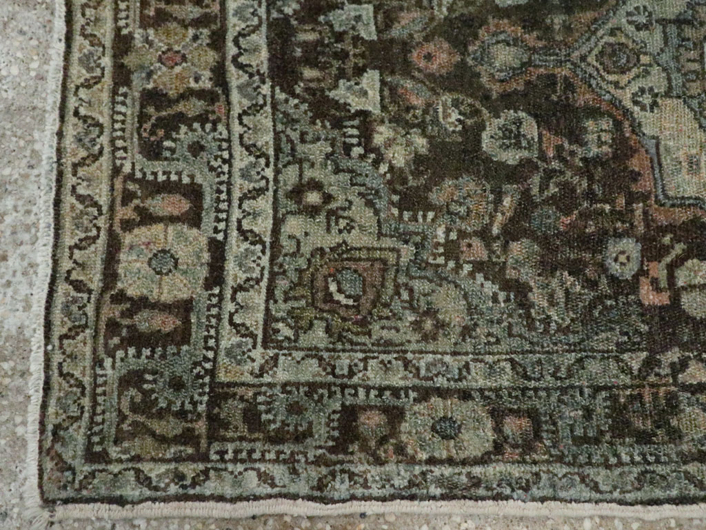Antique Persian Malayer Throw Rug, No.29375 - Galerie Shabab