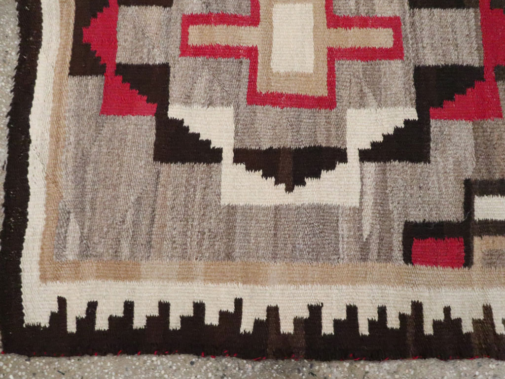 Vintage American Navajo Flatweave Rug, No.29377 - Galerie Shabab