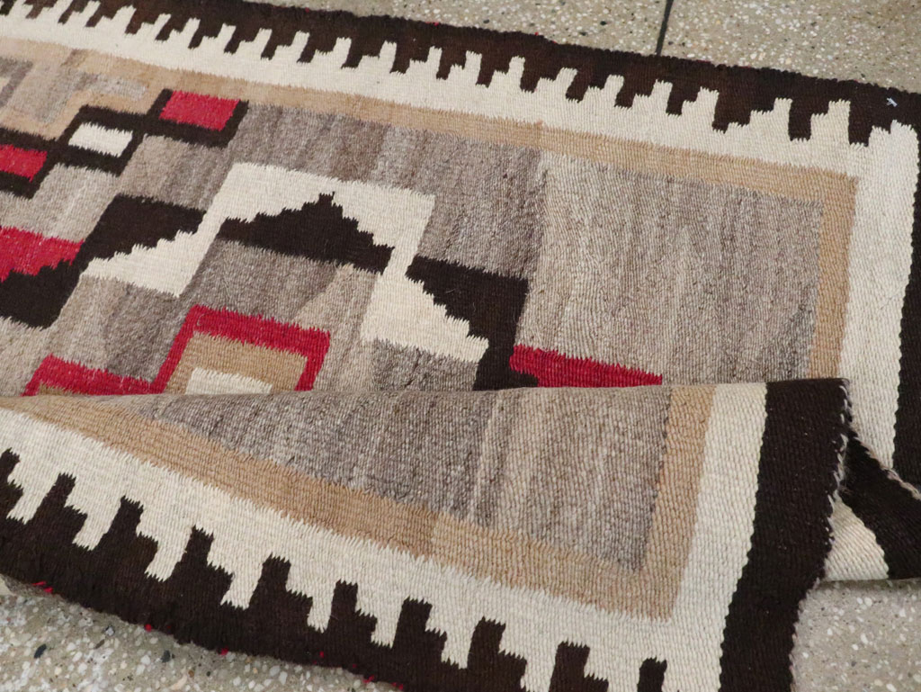 Vintage American Navajo Flatweave Rug, No.29377 - Galerie Shabab