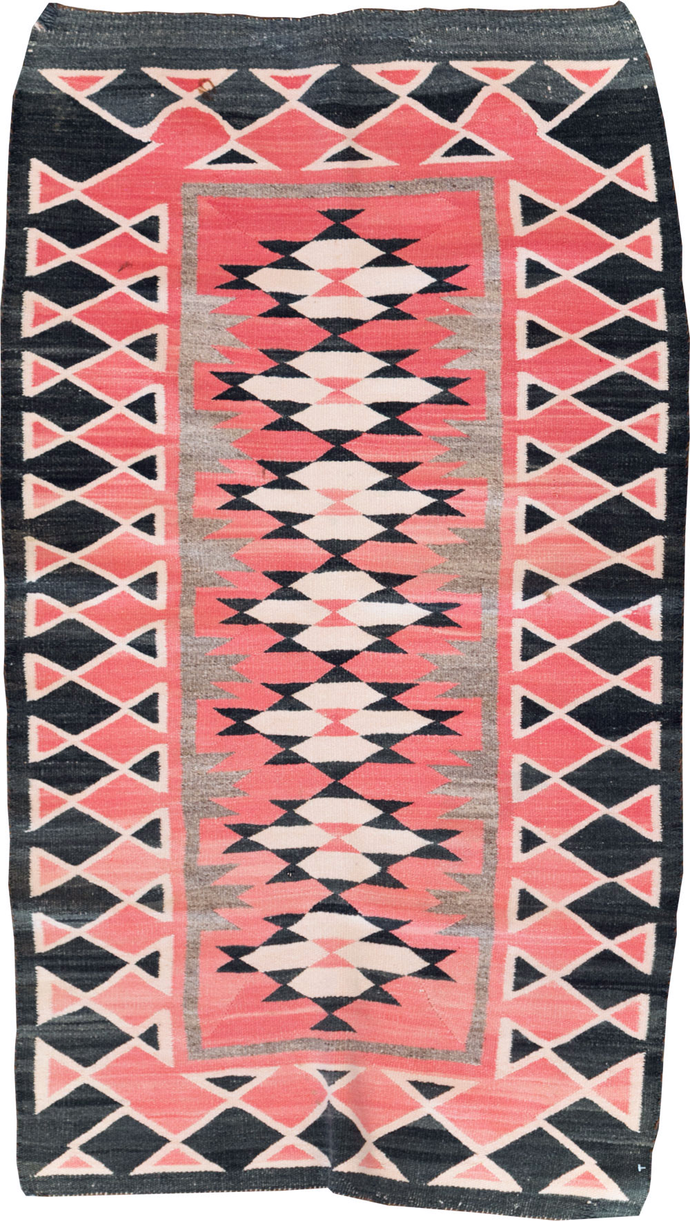 Vintage American Navajo Flatweave Rug, No.29378 - Galerie Shabab