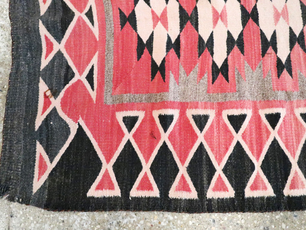 Vintage American Navajo Flatweave Rug, No.29378 - Galerie Shabab