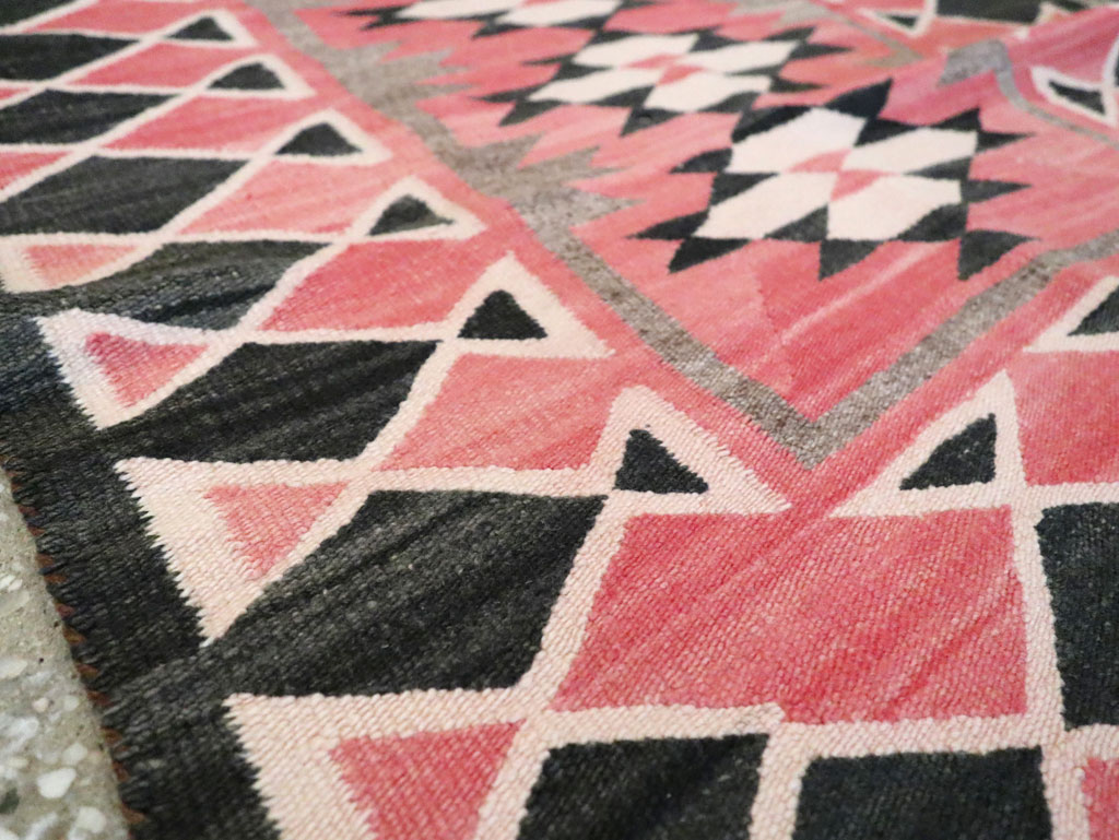 Vintage American Navajo Flatweave Rug, No.29378 - Galerie Shabab
