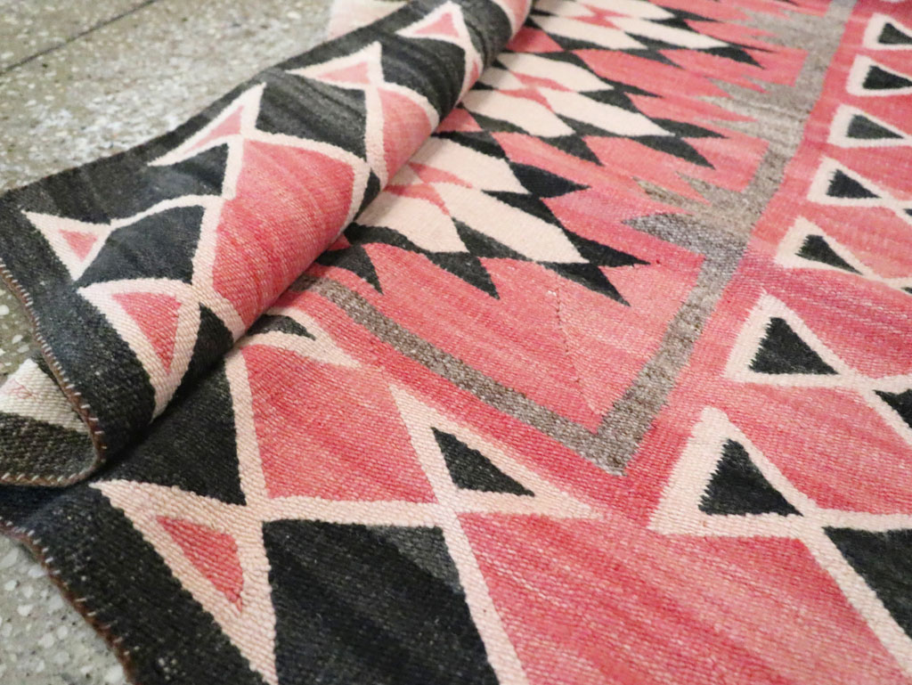 Vintage American Navajo Flatweave Rug, No.29378 - Galerie Shabab