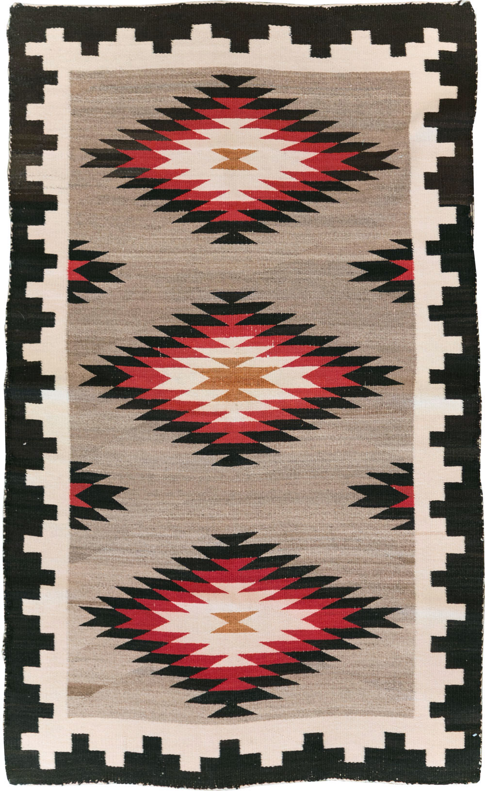 Vintage American Navajo Flatweave Rug, No.29379 - Galerie Shabab