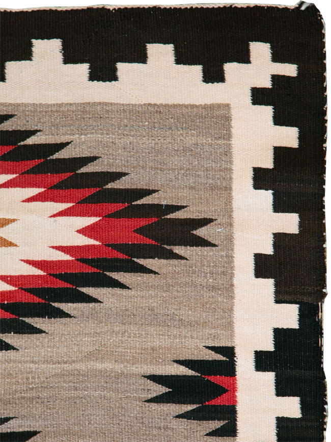 Vintage American Navajo Flatweave Rug, No.29379 - Galerie Shabab