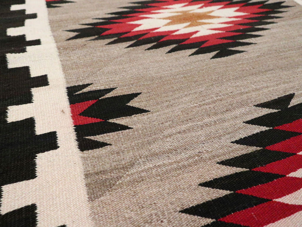 Vintage American Navajo Flatweave Rug, No.29379 - Galerie Shabab