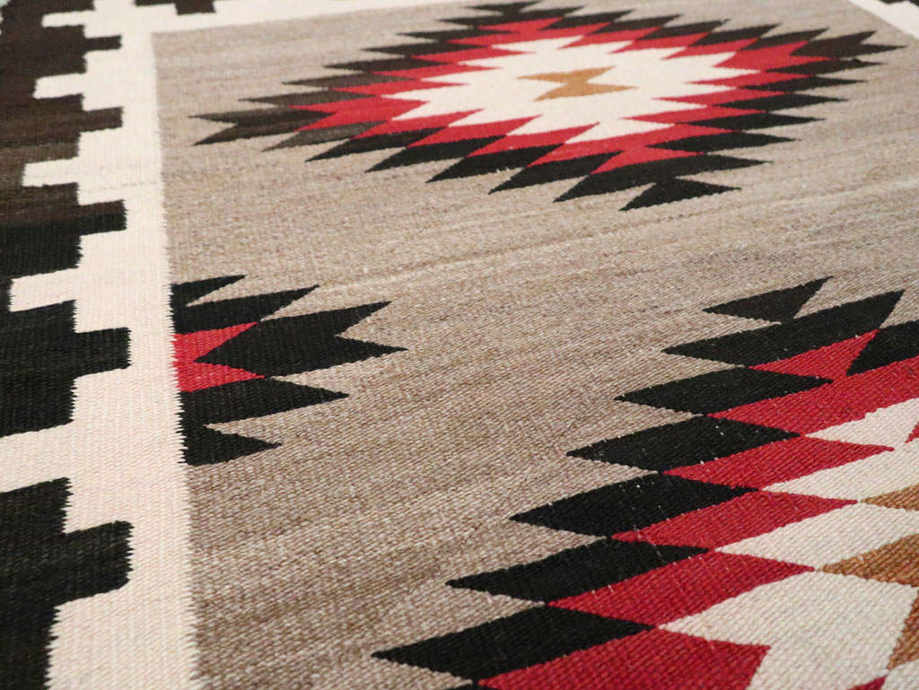 Vintage American Navajo Flatweave Rug, No.29379 - Galerie Shabab