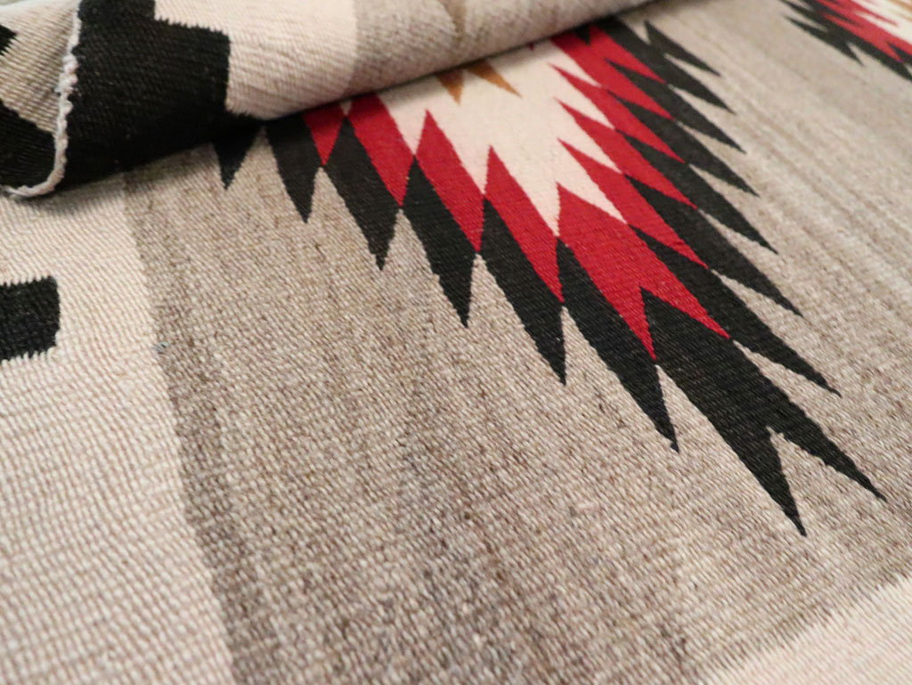 Vintage American Navajo Flatweave Rug, No.29379 - Galerie Shabab