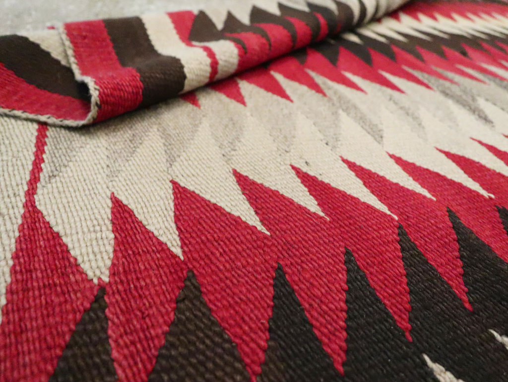 Vintage American Navajo Flatweave Rug, No.29380 - Galerie Shabab