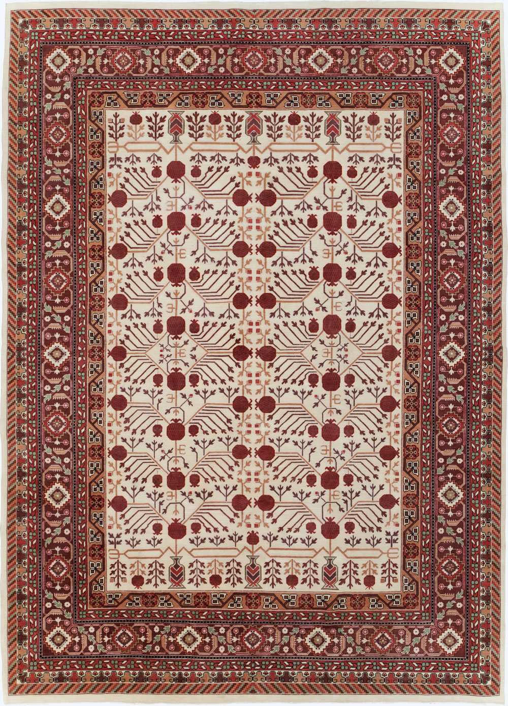 Vintage East Turkestan Khotan Room Size Carpet, No.29381 - Galerie Shabab