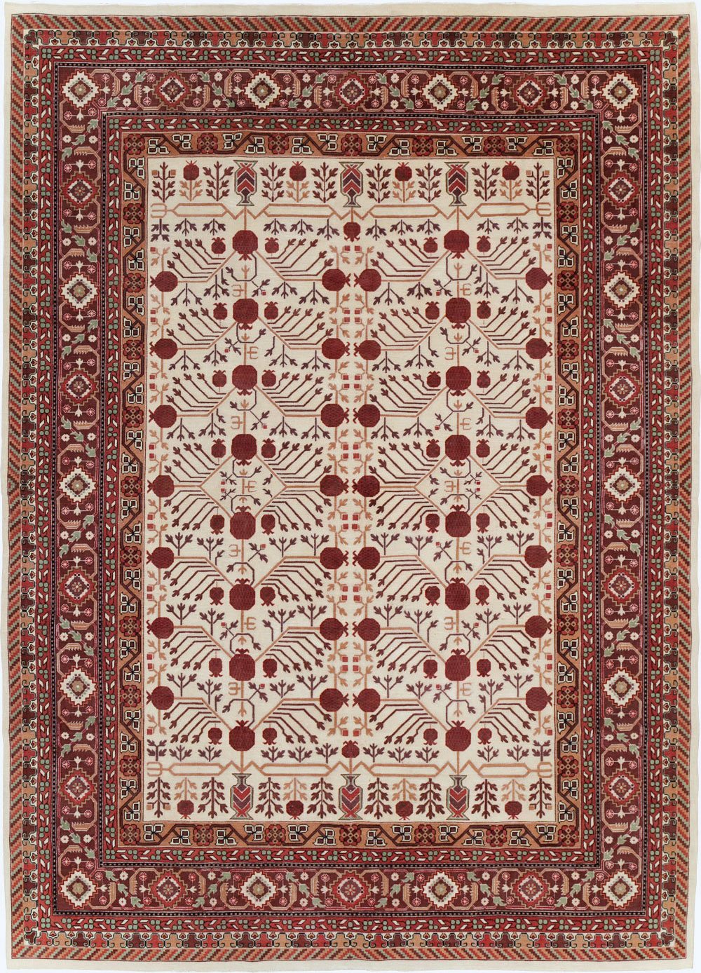 Vintage East Turkestan Khotan Room Size Carpet, No.29381 - Galerie Shabab