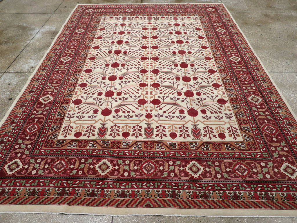 Vintage East Turkestan Khotan Room Size Carpet, No.29381 - Galerie Shabab