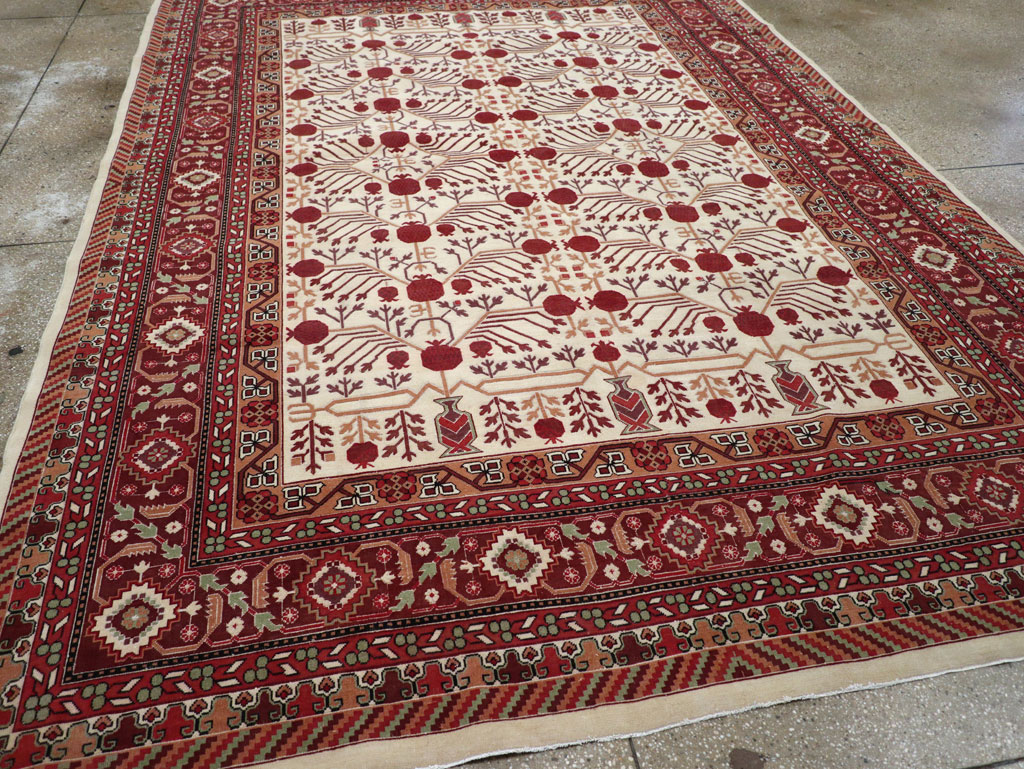 Vintage East Turkestan Khotan Room Size Carpet, No.29381 - Galerie Shabab