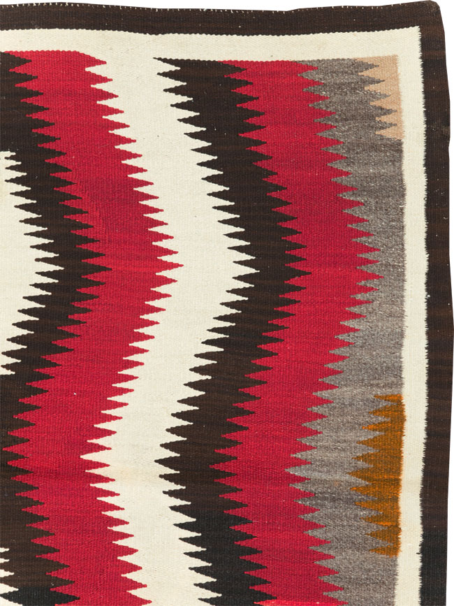 Vintage American Navajo Flatweave Rug, No.29387 - Galerie Shabab