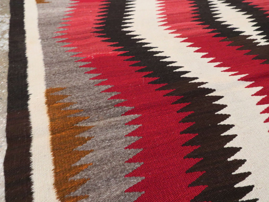 Vintage American Navajo Flatweave Rug, No.29387 - Galerie Shabab