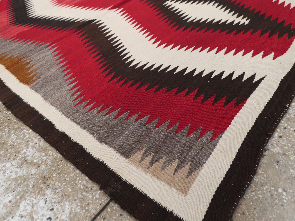 Vintage American Navajo Flatweave Rug, No.29387 - Galerie Shabab