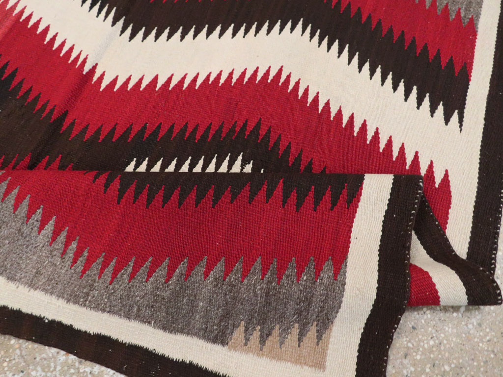 Vintage American Navajo Flatweave Rug, No.29387 - Galerie Shabab