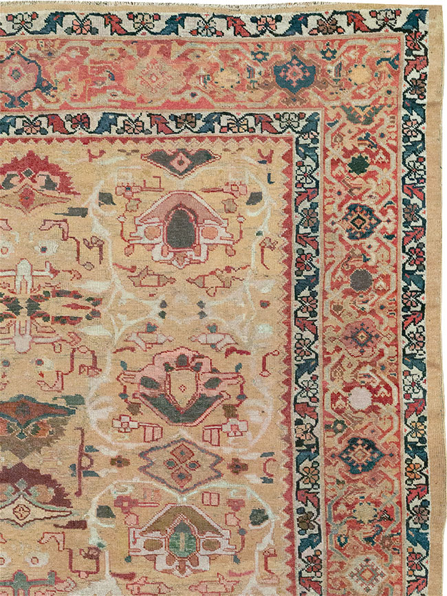 Antique Persian Mahal Room Size Carpet, No.29389 - Galerie Shabab