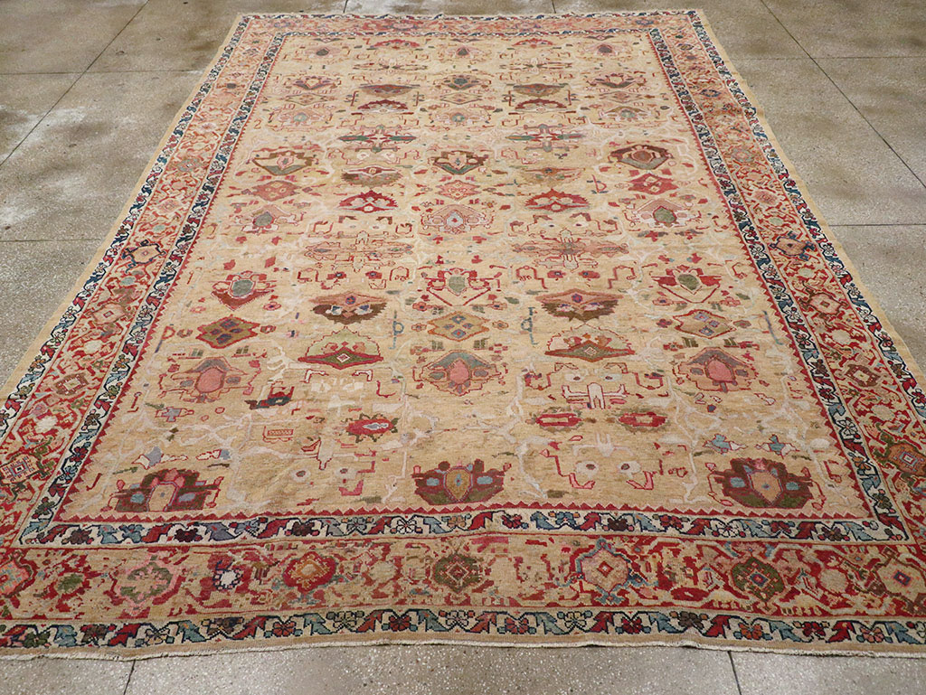 Antique Persian Mahal Room Size Carpet, No.29389 - Galerie Shabab