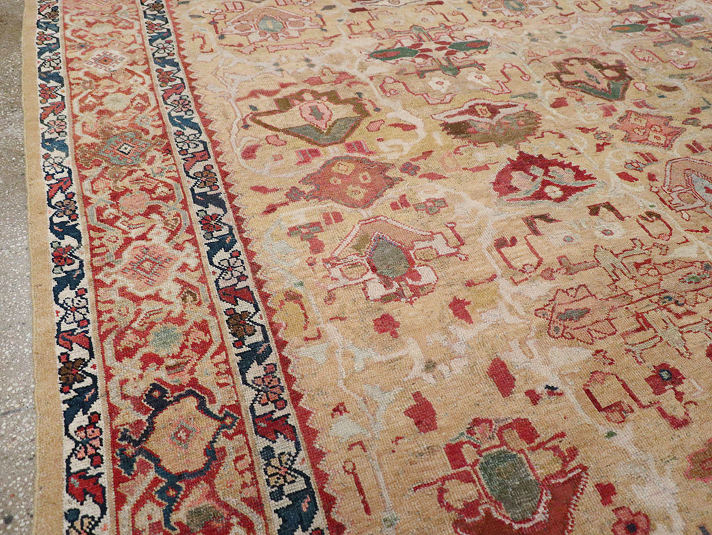 Antique Persian Mahal Room Size Carpet, No.29389 - Galerie Shabab