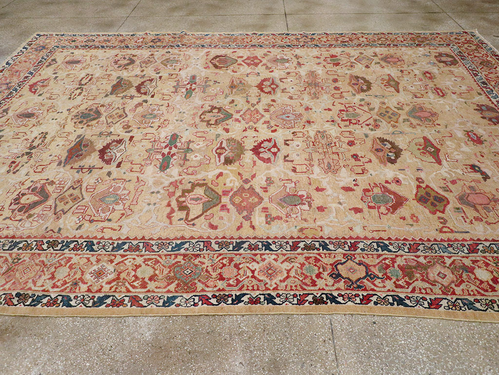 Antique Persian Mahal Room Size Carpet, No.29389 - Galerie Shabab