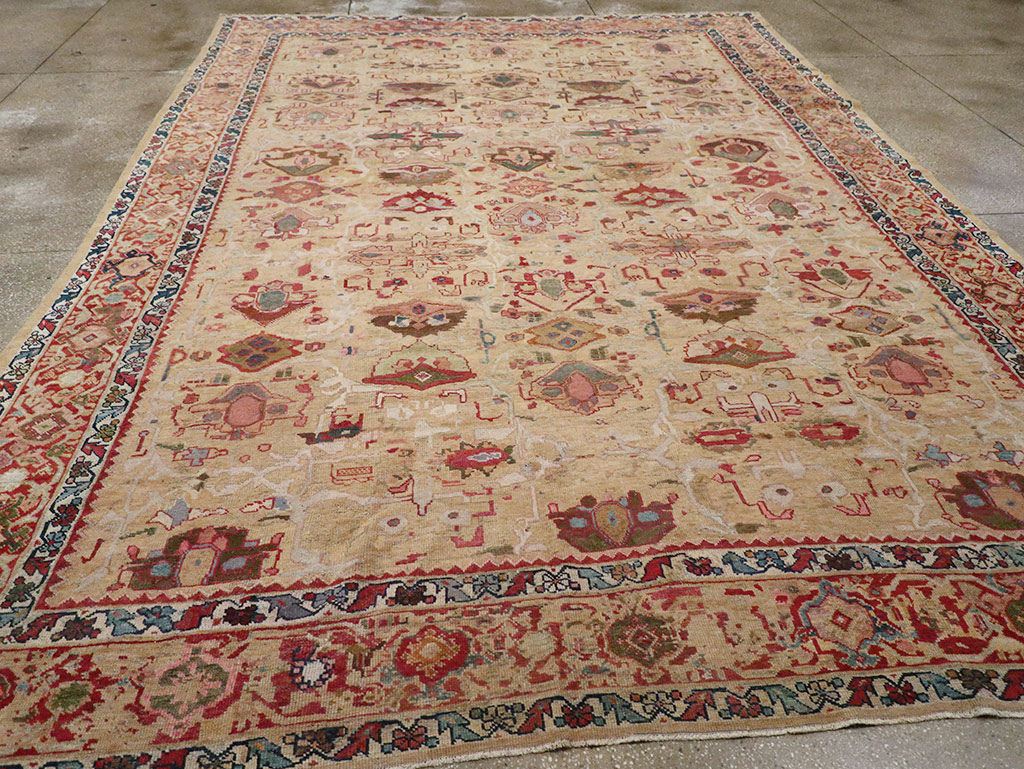 Antique Persian Mahal Room Size Carpet, No.29389 - Galerie Shabab
