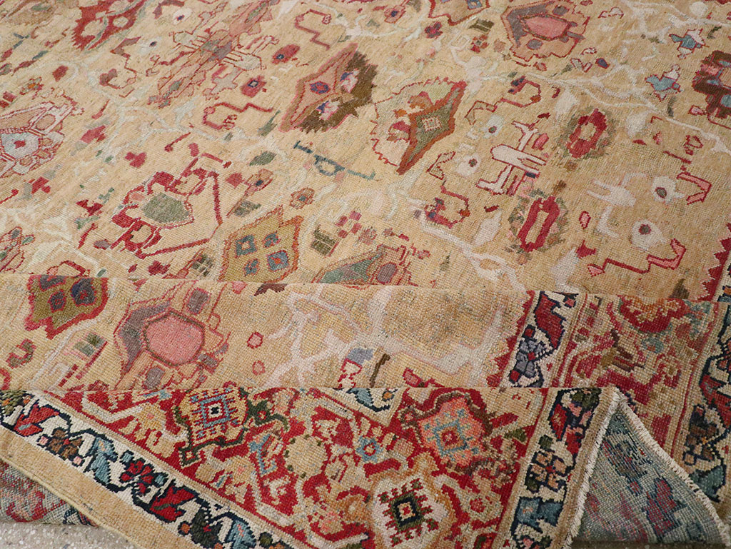 Antique Persian Mahal Room Size Carpet, No.29389 - Galerie Shabab