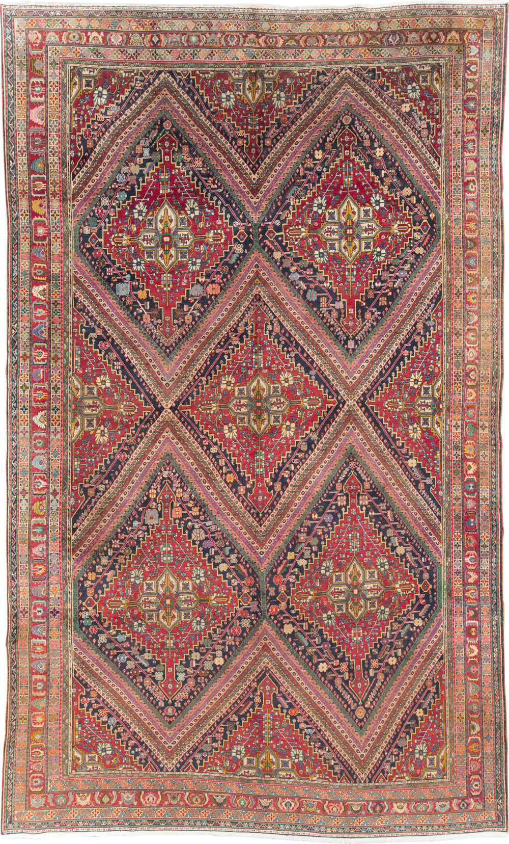 Large Vintage Persian Afshar Carpet, No.29390 - Galerie Shabab