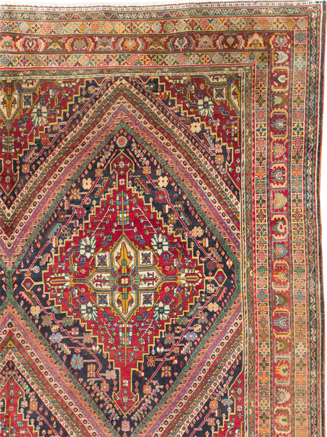 Large Antique Persian Afshar Carpet, No.29390 - Galerie Shabab