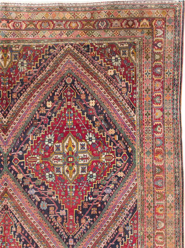 Large Vintage Persian Afshar Carpet, No.29390 - Galerie Shabab
