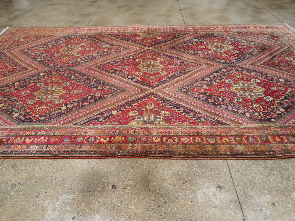 Large Antique Persian Afshar Carpet, No.29390 - Galerie Shabab