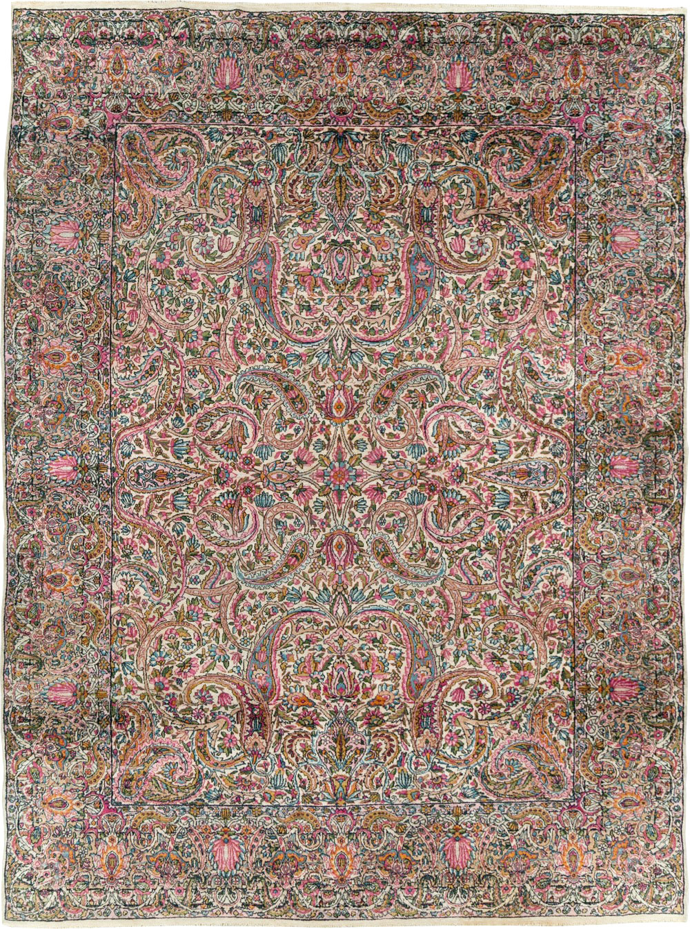 Antique Persian Lavar Kerman Carpet, No.29394 - Galerie Shabab