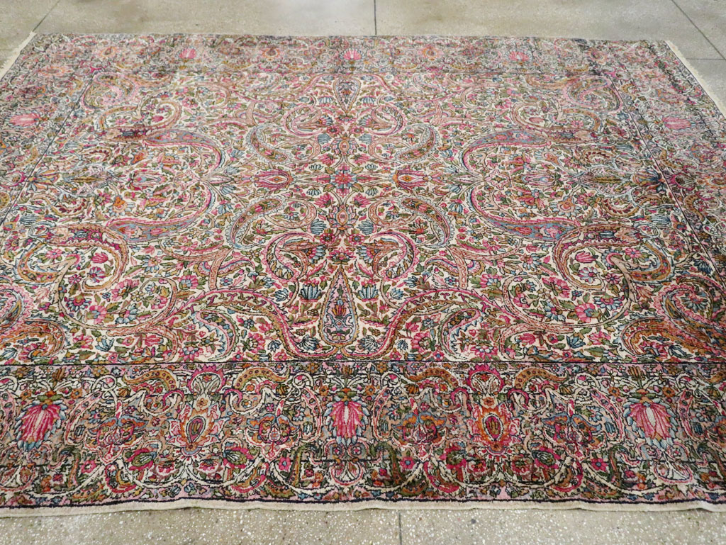 Antique Persian Lavar Kerman Carpet, No.29394 - Galerie Shabab
