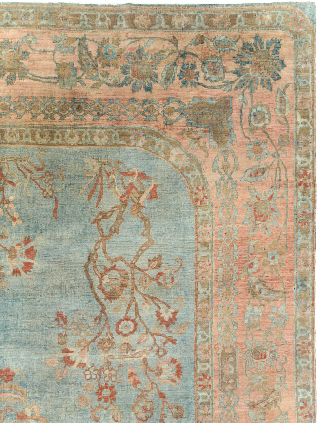 Antique Persian Sarouk Room Size Carpet, No.29396 - Galerie Shabab