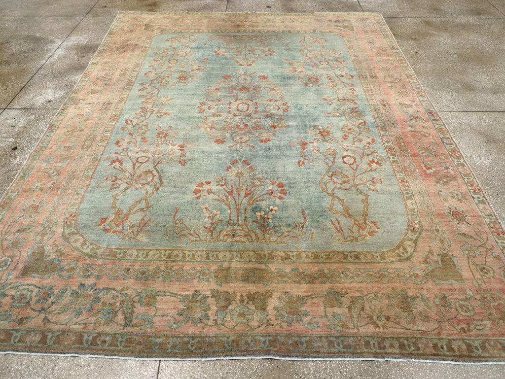 Antique Persian Sarouk Room Size Carpet, No.29396 - Galerie Shabab