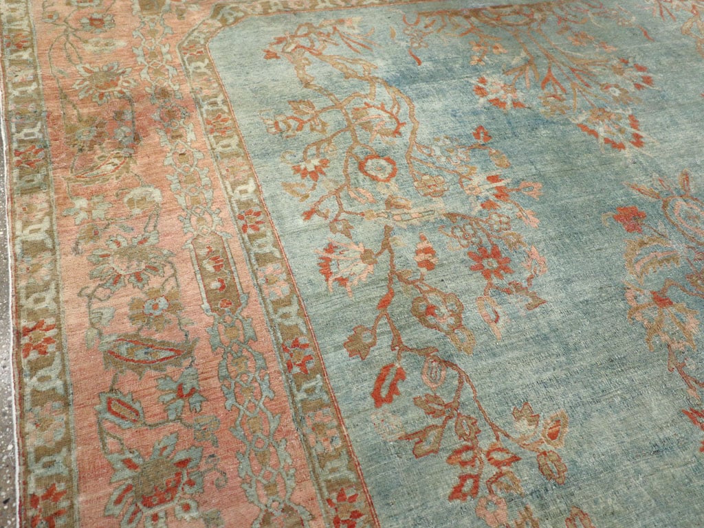 Antique Persian Sarouk Room Size Carpet, No.29396 - Galerie Shabab