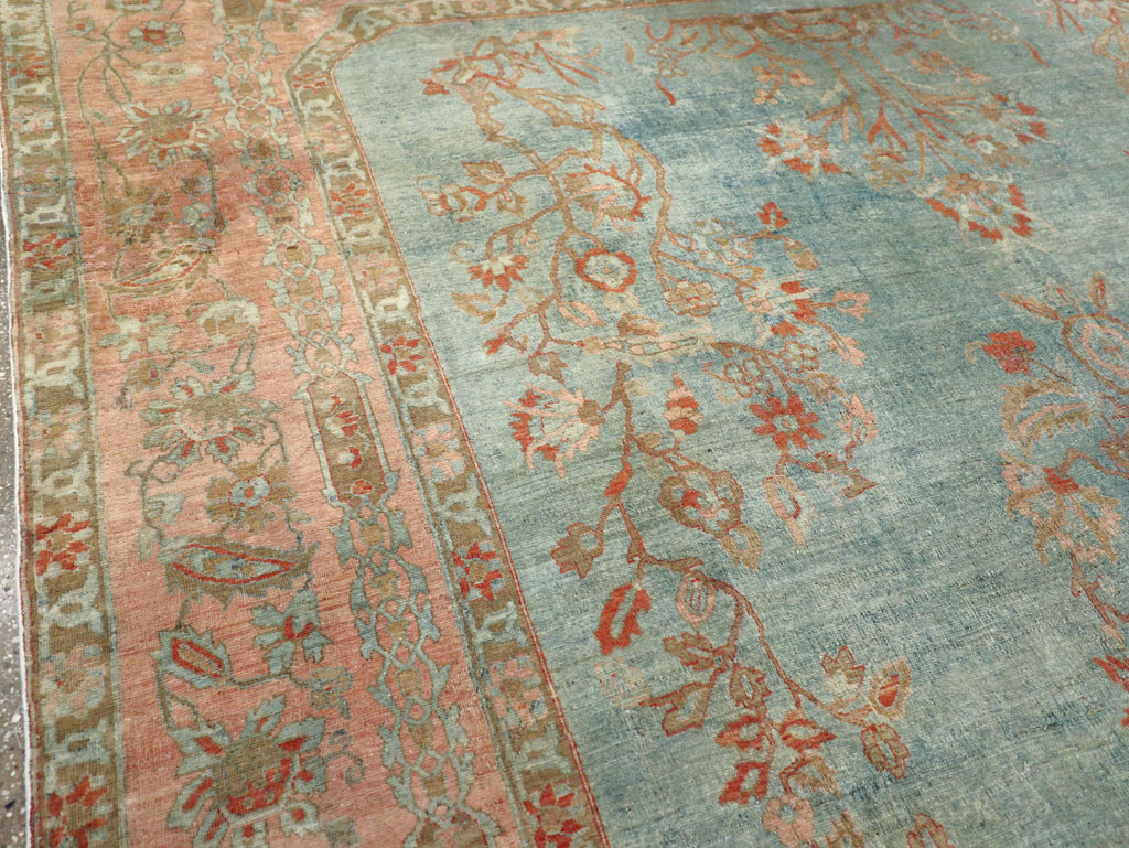 Antique Persian Sarouk Room Size Carpet, No.29396 - Galerie Shabab