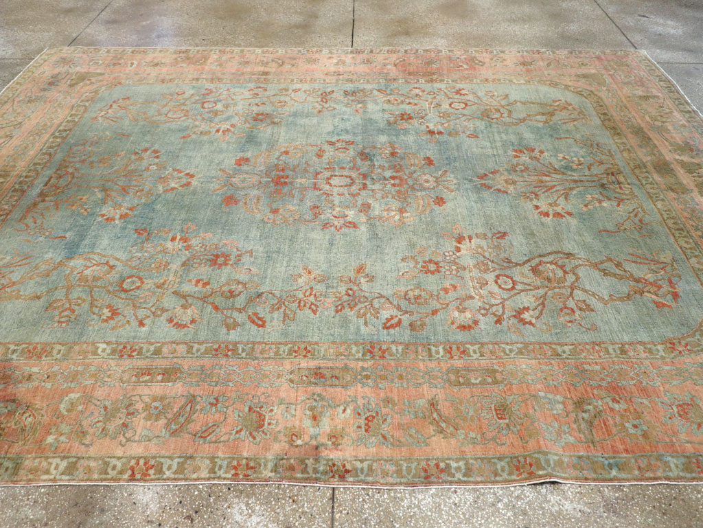 Antique Persian Sarouk Room Size Carpet, No.29396 - Galerie Shabab