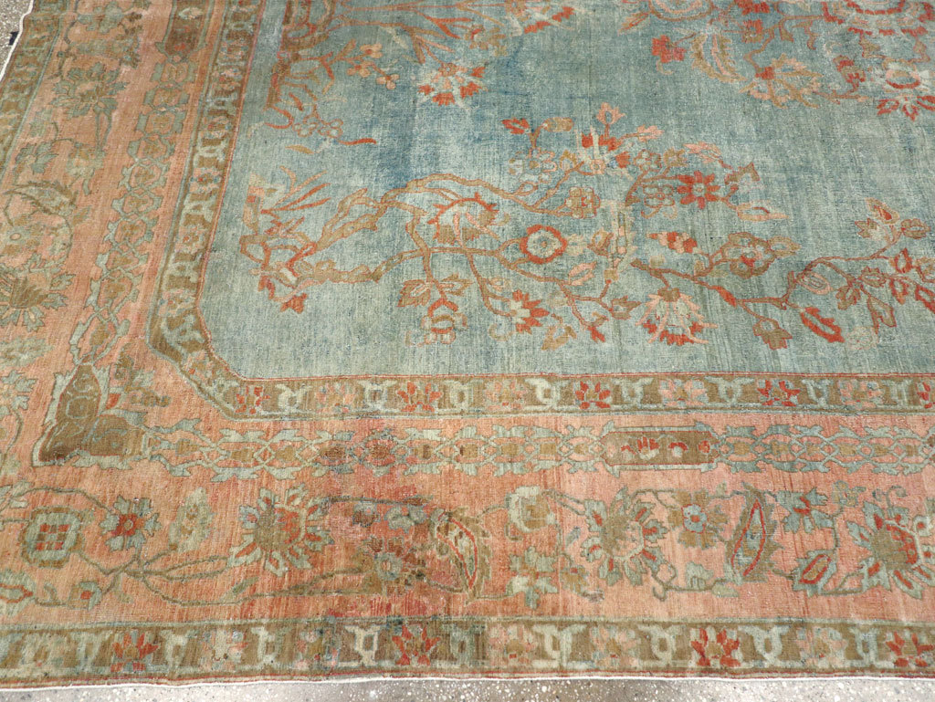 Antique Persian Sarouk Room Size Carpet, No.29396 - Galerie Shabab