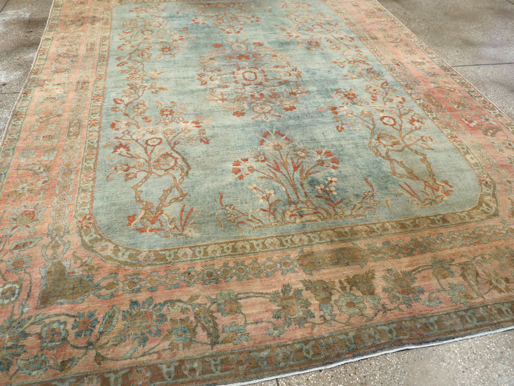 Antique Persian Sarouk Room Size Carpet, No.29396 - Galerie Shabab