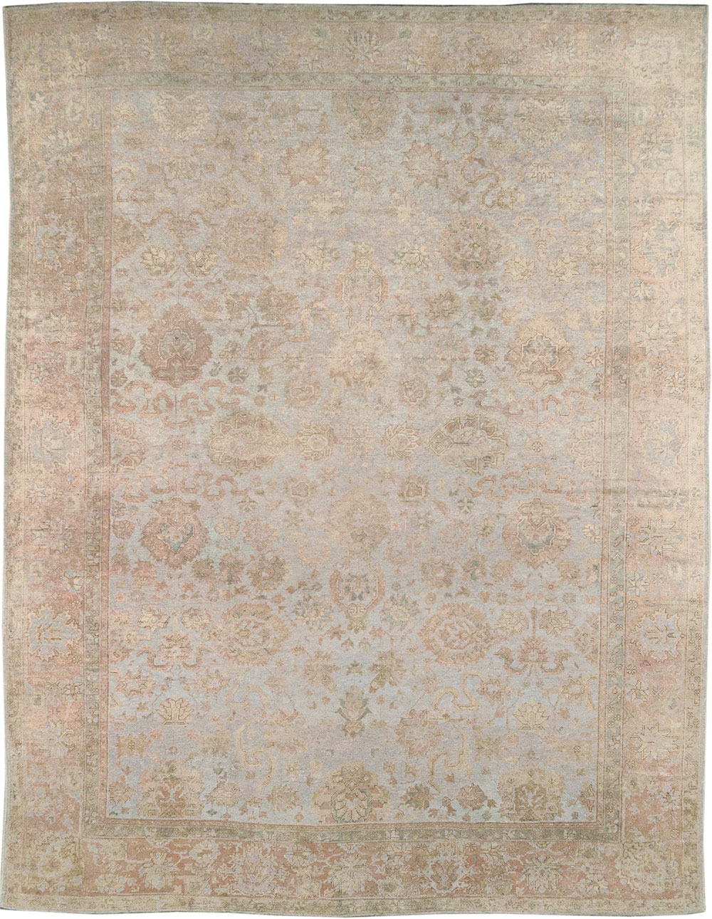 Antique Turkish Oushak Large Carpet, No.29404 - Galerie Shabab