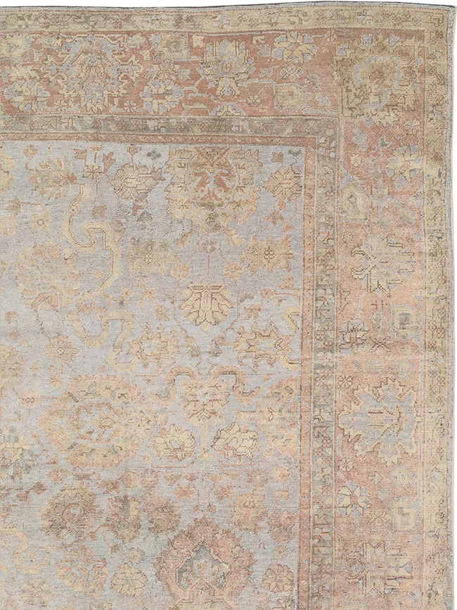 Antique Turkish Oushak Large Carpet, No.29404 - Galerie Shabab