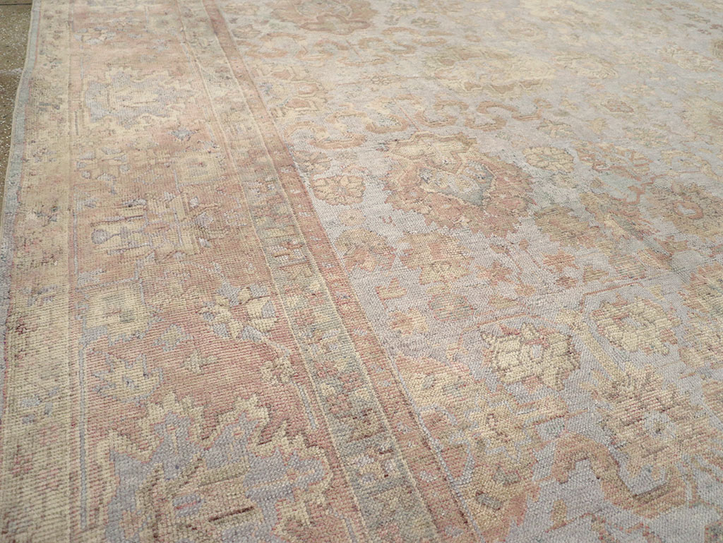 Antique Turkish Oushak Large Carpet, No.29404 - Galerie Shabab