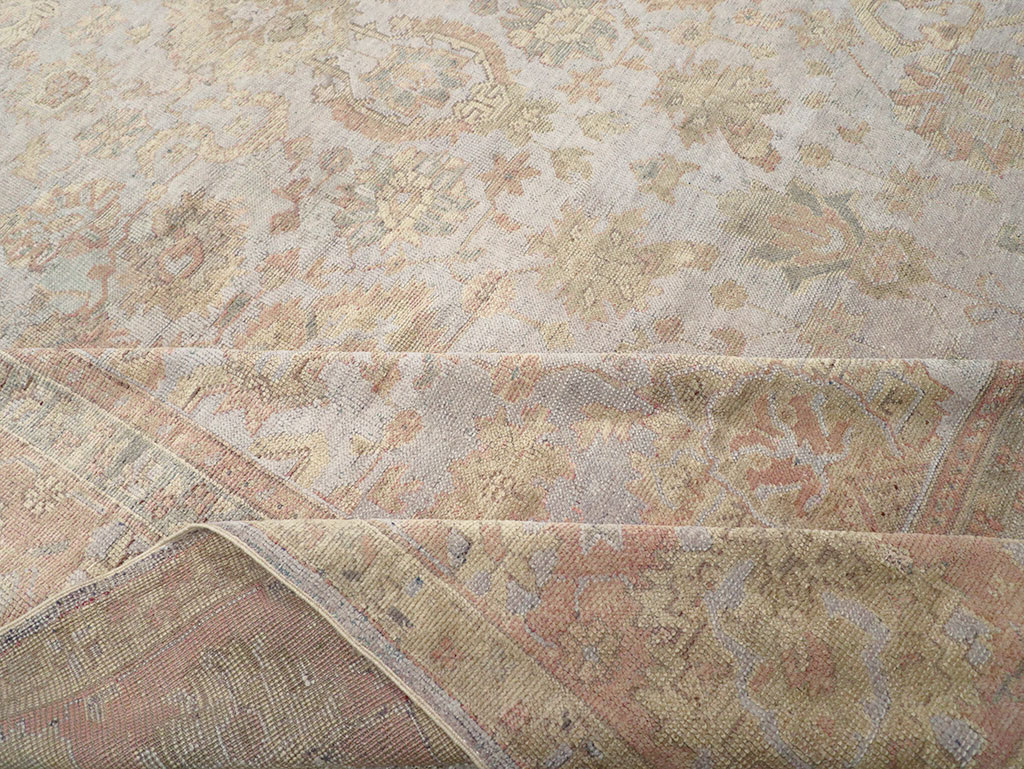 Antique Turkish Oushak Large Carpet, No.29404 - Galerie Shabab